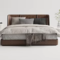 Modern Double Bed 3d model