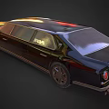 Black Luxury Limousine Car With Stylish Exterior And Elegant Design