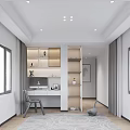 Bathroom Interior With Gray Marble Tile Walls Black Shower Head Window Blinds Toilet And Wall Shelf