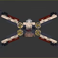 Modern fighter sci-fighter sci-fighter space fighter 3d model