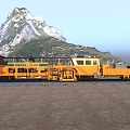 Modern tamping trucks 3d model