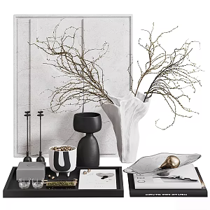 Modern Ornament Combination Decorative Ornament Combination 3d model