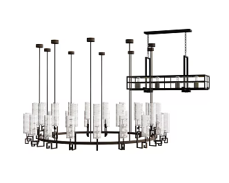 Modern Chandelier Crystal Chandelier Round Chandelier 3d model