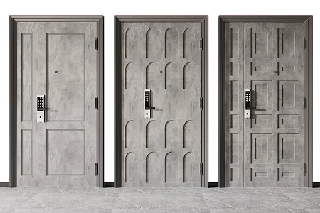 Qui Zi's mother door 3d model
