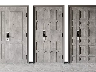 Qui Zi's mother door 3d model