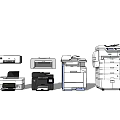 Modern Printers 3d model