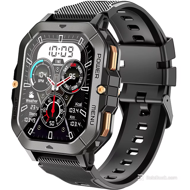 Smart Fitness Watch With Heart Rate Monitor Step Counter And Health Tracking Features 3d model 