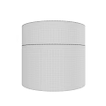 Modern Black Top Ceiling Light With Transparent Lampshade White Stripe Pattern And Light Ring
