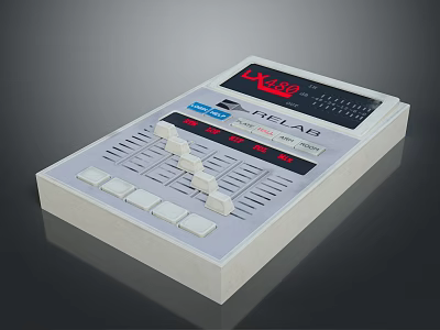 LX800 FIBERLAB Electronic Equipment With Control Panel Buttons Knobs And Display Screen 3d model