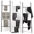 Various Colored Towels Displayed On Racks