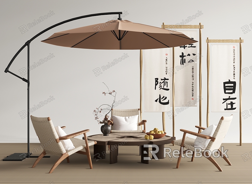 Modern Outdoor Table and Chair Rattan Outdoor Leisure Chair Side Table and Corner Table and Chair Combination Camping Beauty Chen model