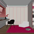 Modern Light Beige Full Height Wardrobe With Glass Display Area For Cozy Minimalist Bedroom Interior
