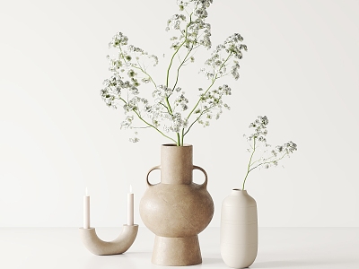 Modern Vase Flower Art model