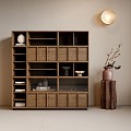 Middle Style Bookcase 3d model