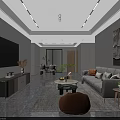 Modern Spacious Light Tone Open Plan Living And Dining Room Cozy Interior Design
