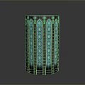 The ground screen is like a jade screen Carved screen Glazed screen Mica screen Suli screen Painting and Calligraphy screen 3d model