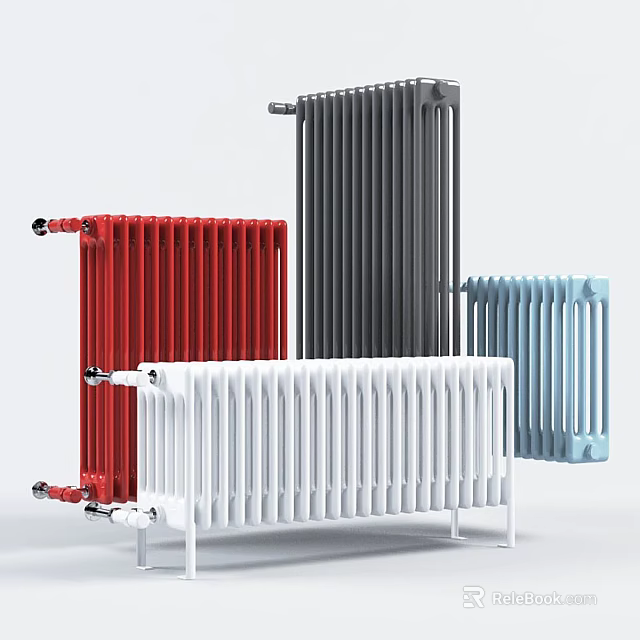 Colorful Hardware Tools Radiators With Various Colors And Modern Designs 3d model 