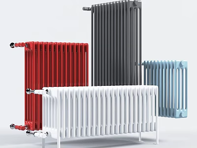 Colorful Hardware Tools Radiators With Various Colors And Modern Designs 3d model
