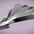 Modern Stealth Fighter Jet With Silver Body Dual Engines And Sharp Wings