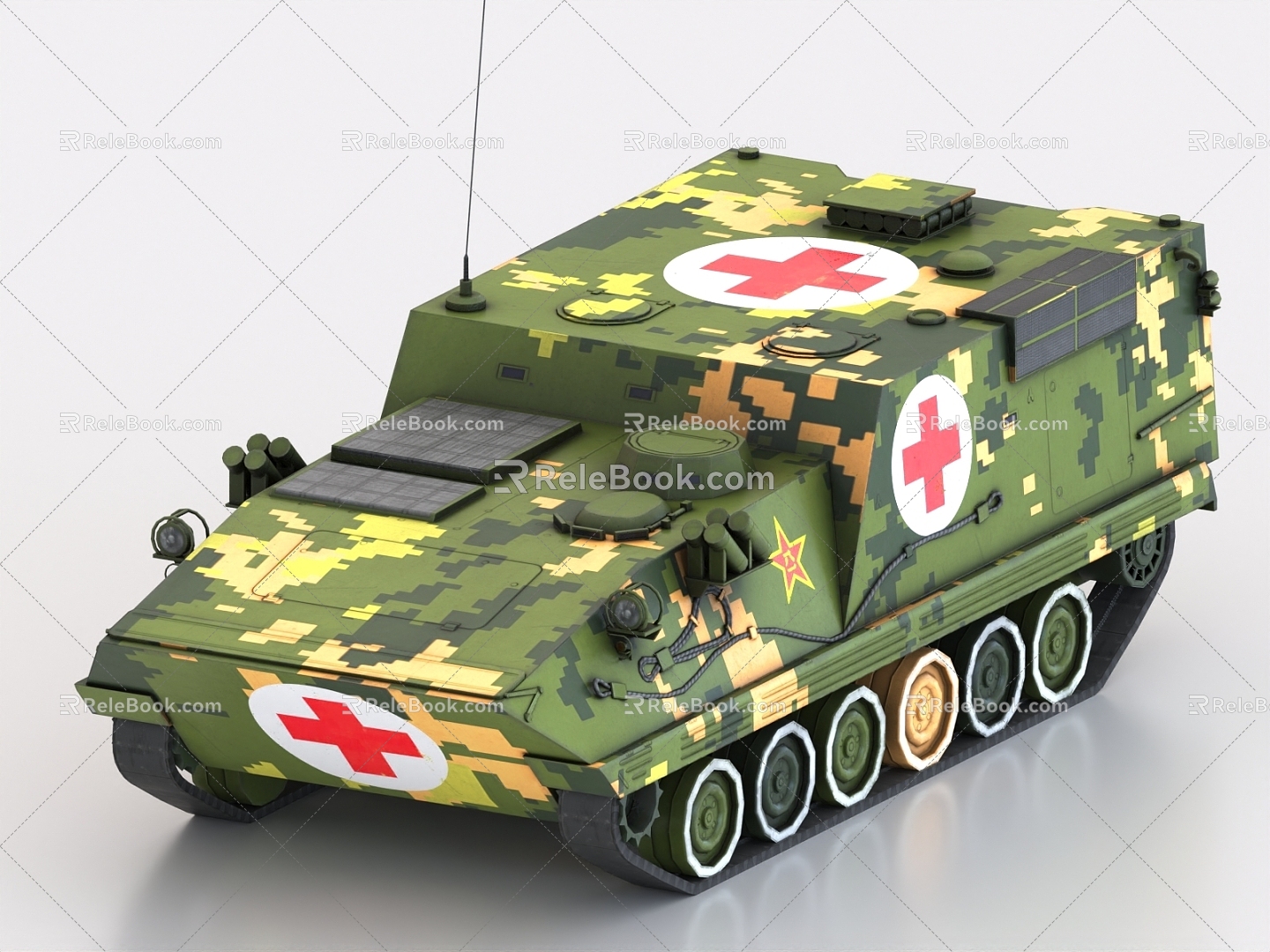 Armored vehicle infantry fighting vehicle tank 3d model