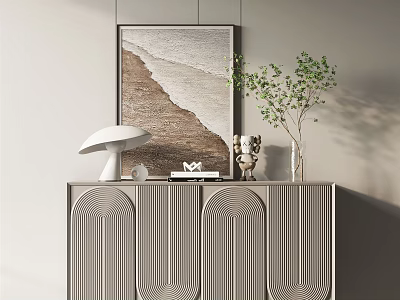 Modern Side Cabinet Entrance Cabinet 3d model