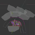 Aerial Campus Planning View With Buildings Football Field Swimming Pool And Waterfront Greenery