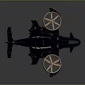 Advanced Futuristic Flying Vehicle With Multiple Rotors Sleek Design And Metallic Body