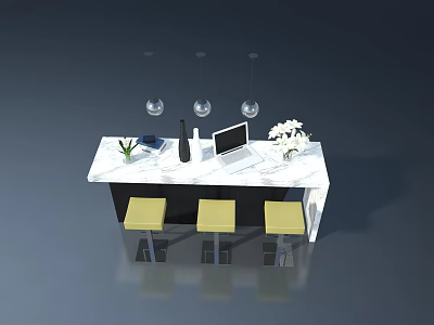 Table and chair ornaments 3d model