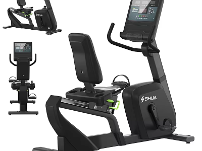 SFIA Exercise Bike With LCD Display Screen And Multiple Training Angles For Home Gym 3d model