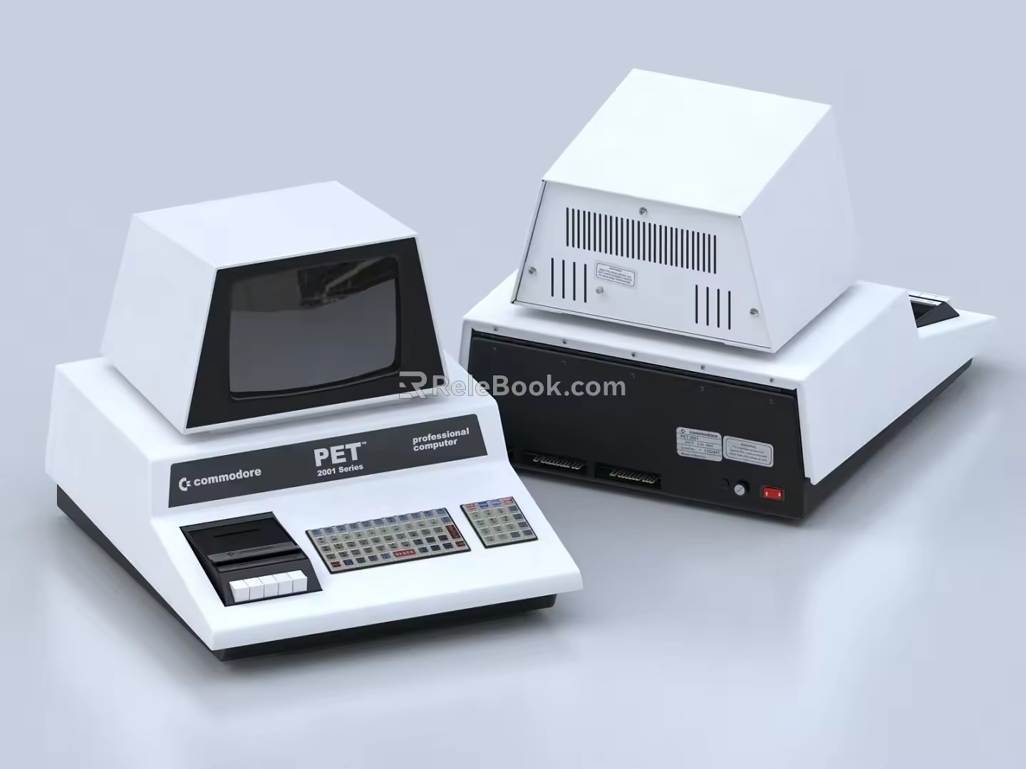 Old-fashioned computers Last century computers, first generation computers, old-fashioned computers, computers 3d model