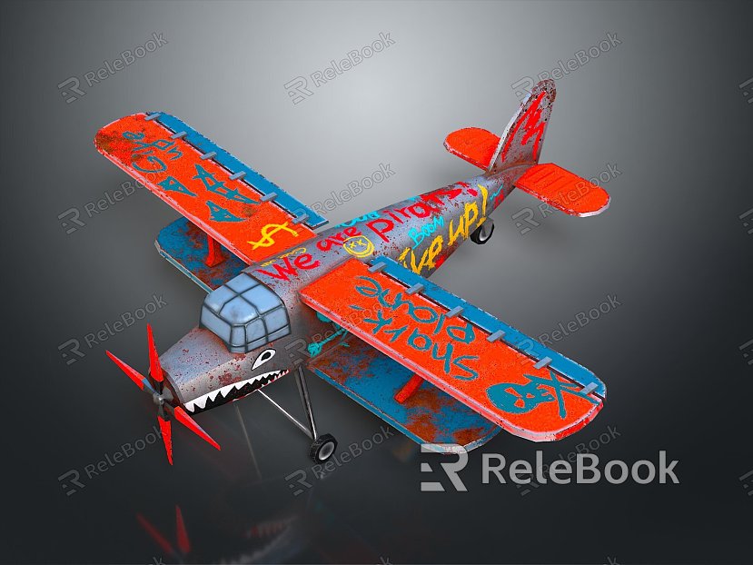 Industrial LOFT Cartoon Aircraft Cartoon Aircraft Animation Aircraft Animation Aircraft model