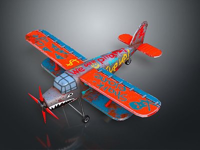 Industrial LOFT Cartoon Aircraft Cartoon Aircraft Animation Aircraft Animation Aircraft 3d model