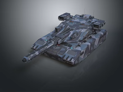 Futuristic Sci Fi Tank With Advanced Armored Technology And Structure 3d model