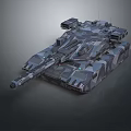 Futuristic Sci Fi Tank With Advanced Armored Technology And Structure