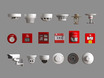 Projection Monitoring System with Security Cameras Detectors and Surveillance for Home Office Safety 3d model