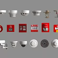 Projection Monitoring System with Security Cameras Detectors and Surveillance for Home Office Safety