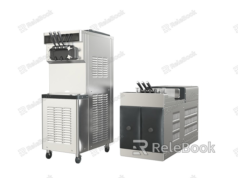 Modern ice cream machine model