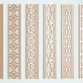 New Chinese-style carved screen partition 3d model