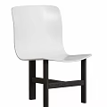 Modern White Dining Chairs With Black Legs For Sleek Contemporary Dining Space