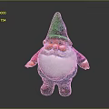 Garden Gnome Figurine With Green Pointed Hat White Beard And Red Nose