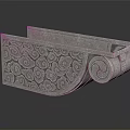 Stone Architectural Decorative Bracket With Intricate Carved Scroll Patterns And Classic Design