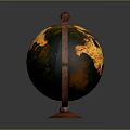 Globe Antique Globe Old Globe Retro Globe Game Item Game Props Game Equipment 3d model