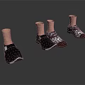 Black Patterned Shoes In Various Styles For Daily Life And Comfort