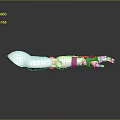 White Robotic Arm 3D Rendering With Detailed Joints And Mechanical Structure