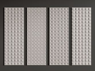 Modern wall panel decorative panel 3d model