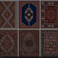 Square Rugs With Various Traditional Geometric Floral And Ornate Patterns For Home Decor