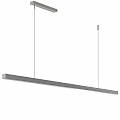 Modern Linear Black Pendant Light with Slim Design for Dining Room Space