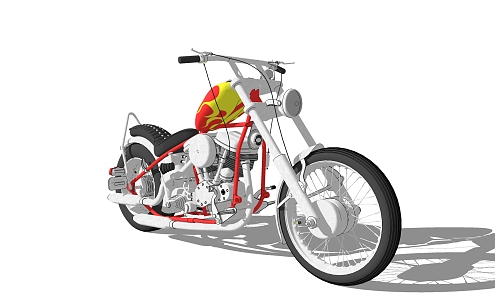 Modern Motorcycle 3d model