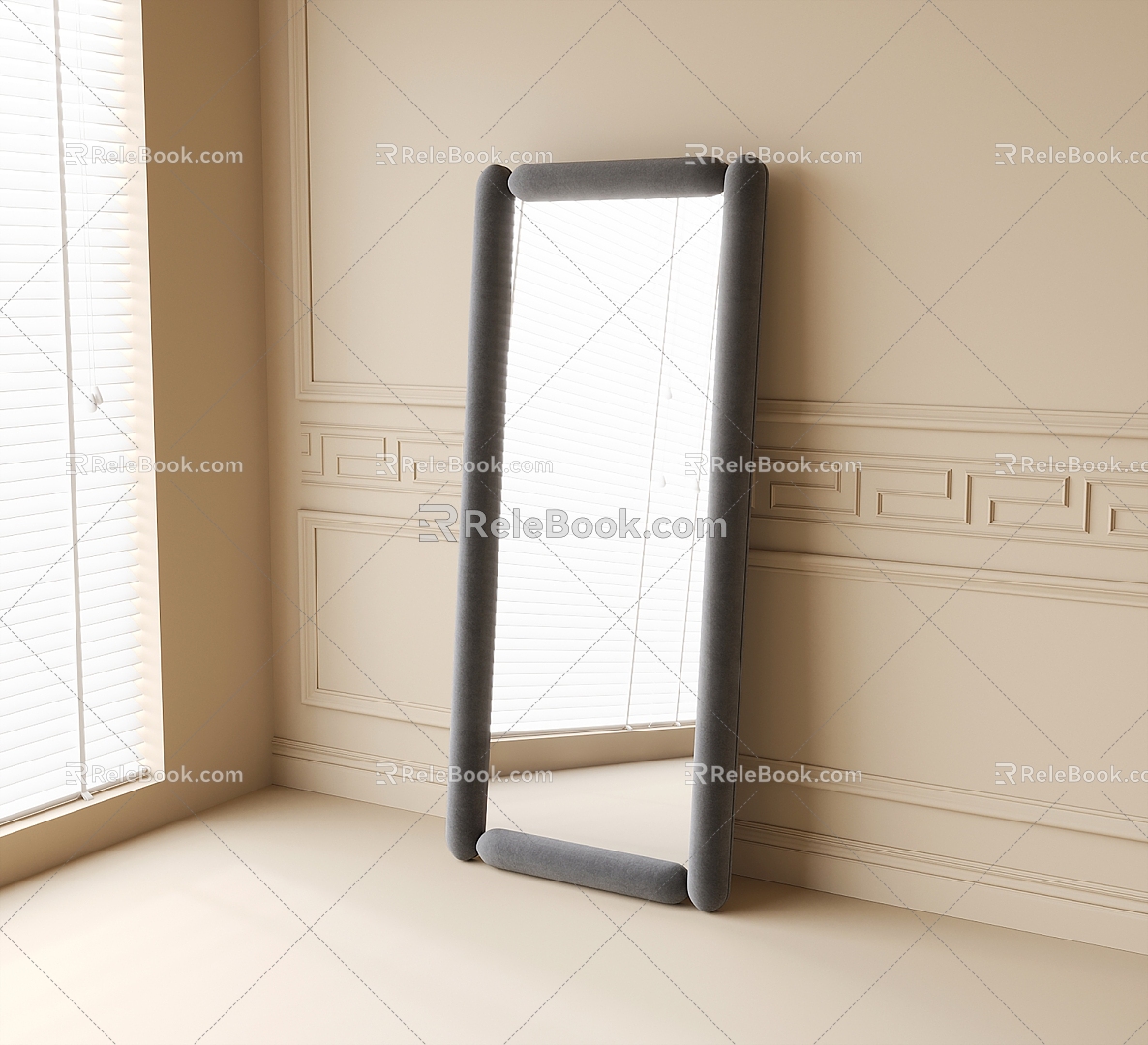 modern floor mirror mirror 3d model