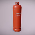 Durable Red DEKOCO LPG Gas Cylinder For Safe Storage And Usage 3d model